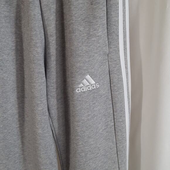 adidas Men’s Essentials 3-Stripes Grey Athletic Pants XXS Track Joggers NWT - Picture 11 of 12